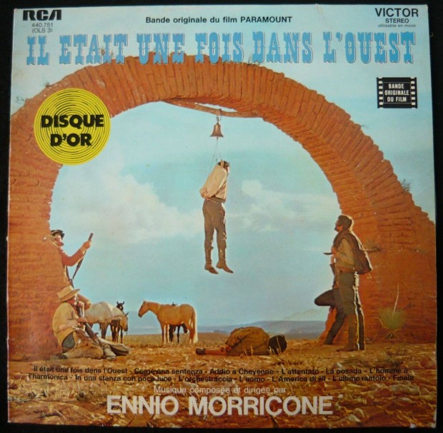 Ennio Morricone: Volt egyszer egy vadnyugat (filmzene, francia LP)