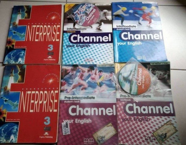 Enterprise 3 Intermediate Channel Angol nyelvkönyvek, munkafüzetek