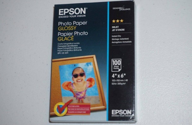 Epson C13S042548 fotpapr, 10x15 cm, Fnyes 100db