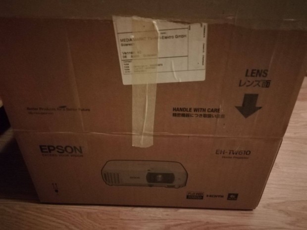 Epson EH-TW610 580 óra Full HD projektor! Foxpost egyeztetés után!