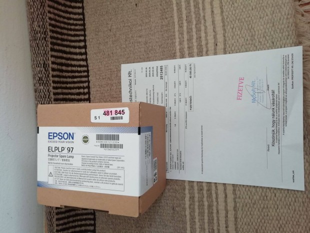 Epson Elplp 97 Új projektor lámpa, számlával, közel 2 év garanciával!