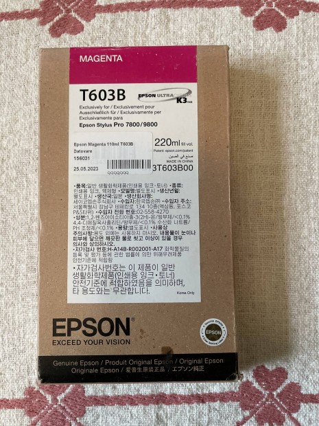 Epson T603B tintapatron 
