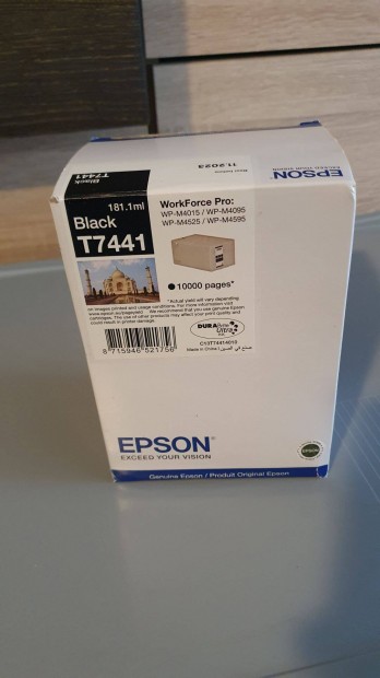 Epson T7441 tintapatron, Lejrt Szavatossg