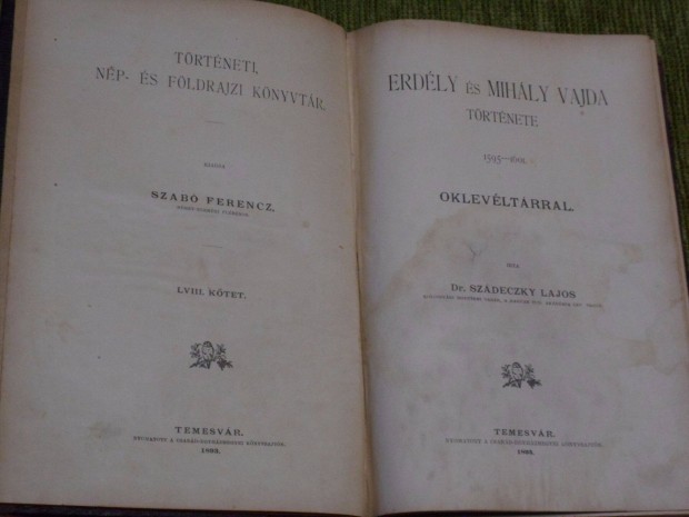 Erdly s Mihly vajda trtnete 15951601. - Oklevltrral -1893