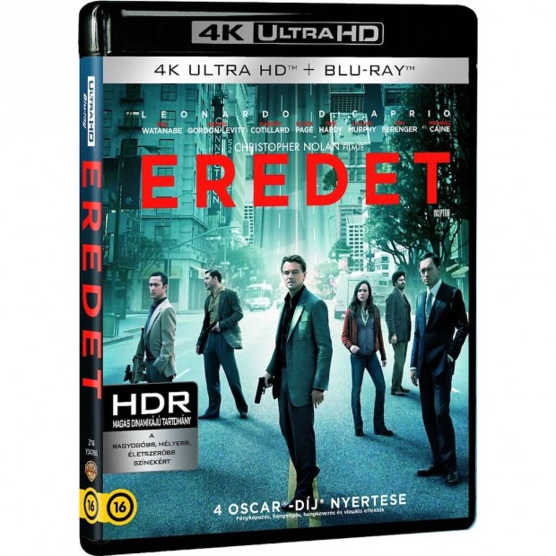 Eredet - Inception - 4K UHD + Blu-Ray - Magyar Szinkronos - Új!