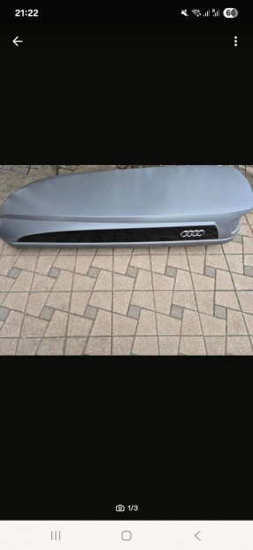 Eredeti Audi A3 tető box , alaptartó, kerékpár tartó