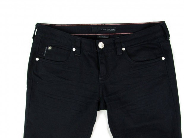 Eredeti Calvin Klein Jeans LOW RISE Skinny W29/L32 Ni Fekete Farmer