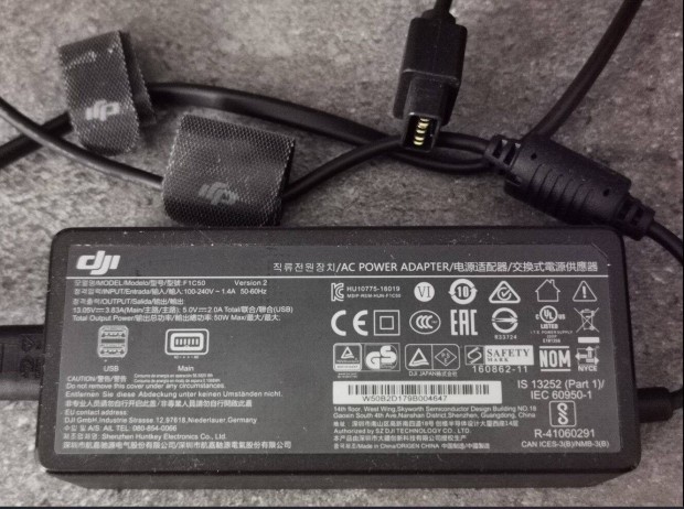 Eredeti DJI Mavic Pro F1C50 AC Power Adapter tpegysg