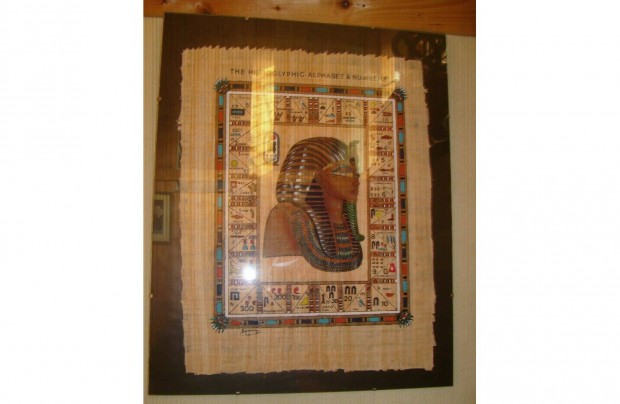Eredeti Egyiptomi papirusz kp 43 x 34 cm - j - 2 fajta