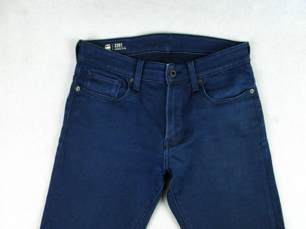 Eredeti G-Star RAW Super Slim (W29 / L34) Sötétkék Sztreccses Farmer