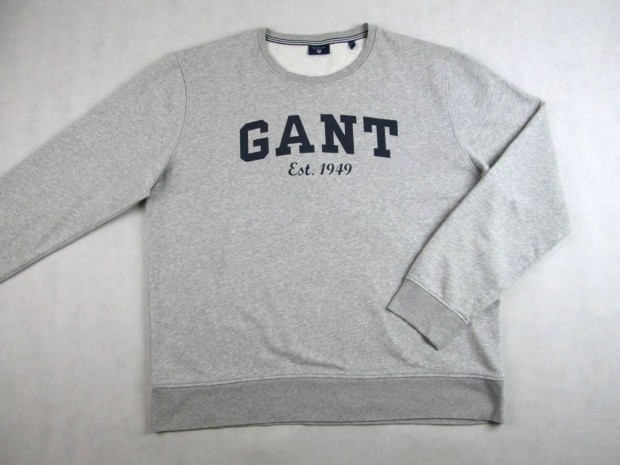 Eredeti Gant (3XL/4XL) Elegns Hossz Ujj Frfi Szrke Pulver