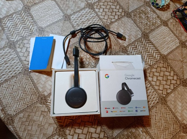 Eredeti Google Chromecast TV okost jszer, ajndknak is j