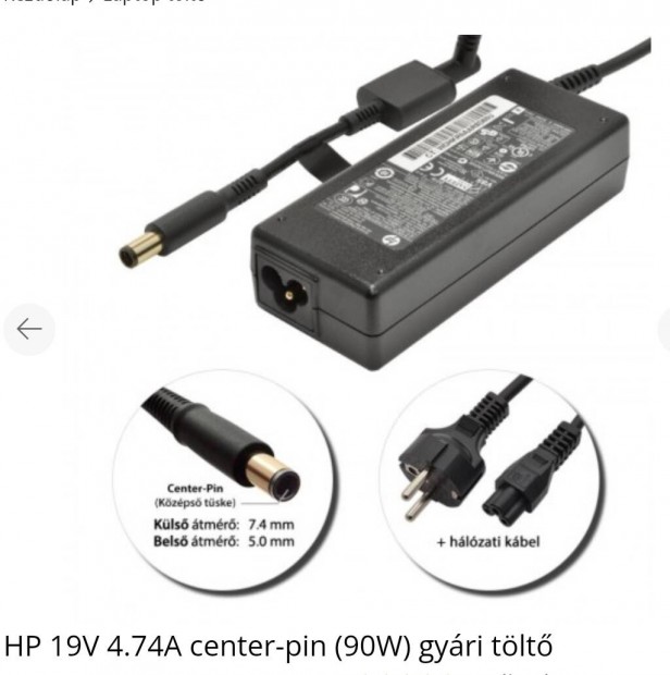 Eredeti HP Safety N20789 laptop tlt jszer llapotban 