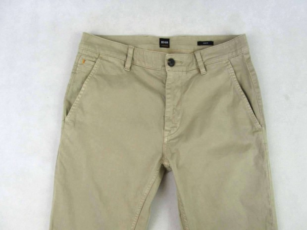 Eredeti Hugo BOSS Slim Fit W30/L32 Férfi Sztreccses Bézs Hosszúnadrág