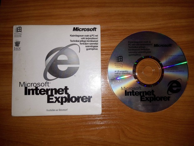 Eredeti Internet Explorer 4 CD Windows NT 95 Microsoft lemez