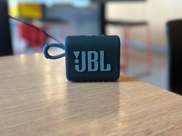 Eredeti JBL Go 3 hordozható Bluetooth hangszóró türkizkék, újszerű