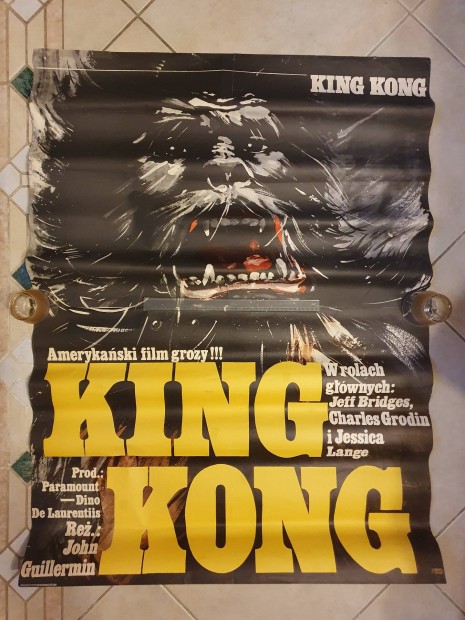 Eredeti King Kong moziplakt 1976-bl, plakt