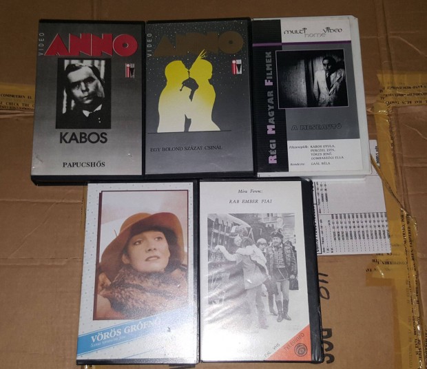 Eredeti Magyar VHS Kazetta Kazettk 5db