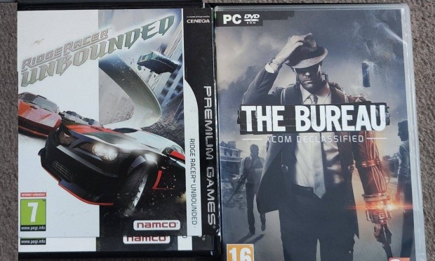 Eredeti PC DVD jtkok. The Bureau Xcom declassified, Ridge racer unbo