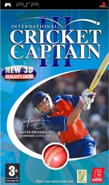 Eredeti PSP jtk International Cricket Captain 3