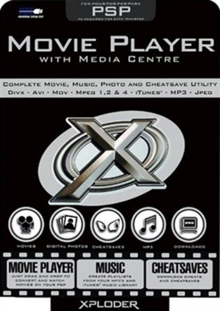 Eredeti PSP jtk Xploder Movie Player with Media Centre