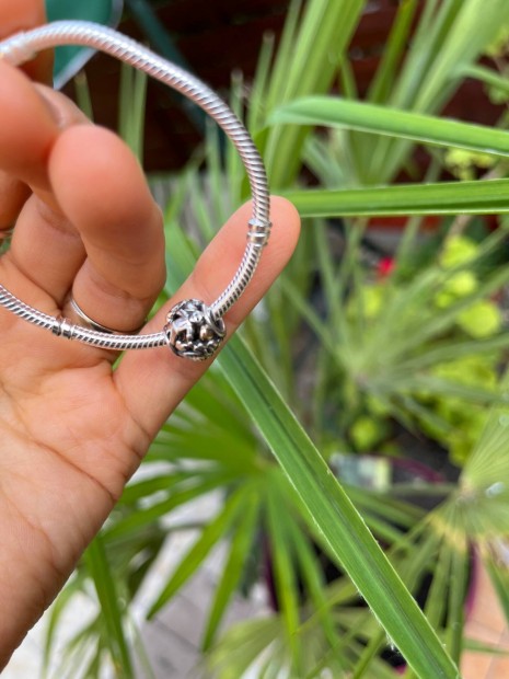 Eredeti Pandora ezst charm, 14 kartos arannyal