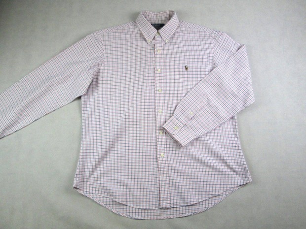 Eredeti Ralph Lauren (XL / 2XL) Hossz Ujj Frfi Apr Kocks ING