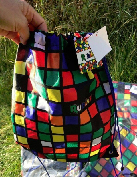 Eredeti Rubik's tornazsák / gym bag Rubik kockás Rubik kocka motívum