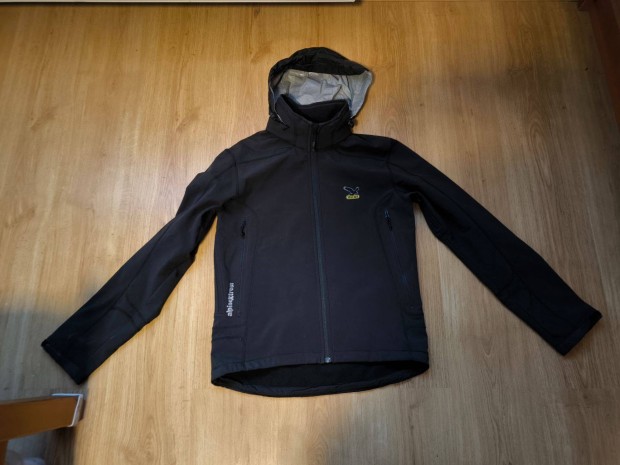 Eredeti Salewa kapucnis cipzros soft shell dzseki kabt M