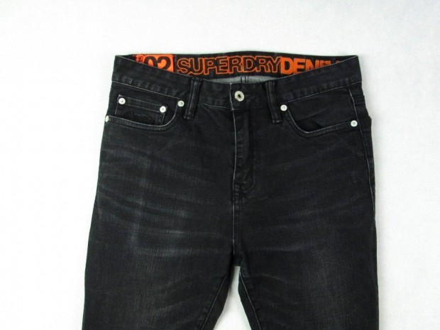 Eredeti Superdry Travis02 Skinny W30/L30 Frfi Sztreccses Farmer