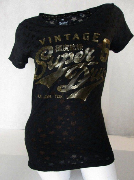 Eredeti Superdry Vintage (S / M) Csinos Rövid Ujjú Női Csillagos Póló
