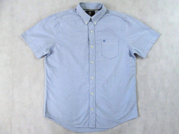 Eredeti Timberland (M / L) Elegáns Világoskék Rövid Ujjú Férfi ING