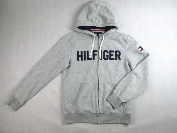 Eredeti Tommy Hilfiger (M) Hossz Ujj Frfi Szrke Kapucnis Kardign