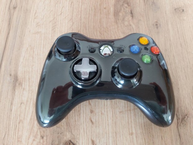 Eredeti Vezetknlkli Xbox 360 Fekete Krm Kontroller Controller 