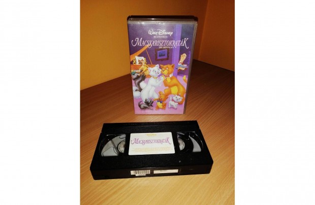 Eredeti Walt Disney Macskarisztokratk VHS mesefilm kazetta