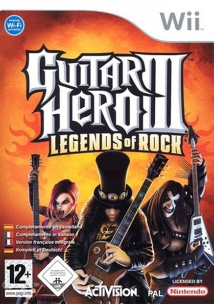 Eredeti Wii jtk Guitar Hero 3 Legends Of Rock
