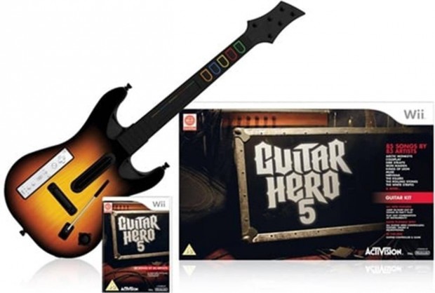 Eredeti Wii jtk Guitar Hero 5 (with Guitar)