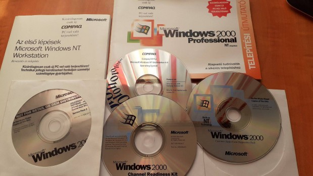 Eredeti Windows 2000 telept kszlet kziknyvvel Posta is