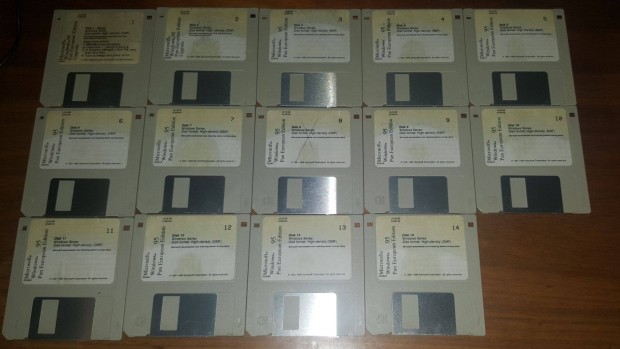 Eredeti Windows 95 Floppy Teleptk 14db