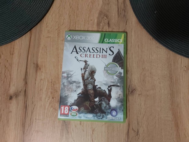 Eredeti Xbox 360 Assassin's Creed 3 Jtklemez 