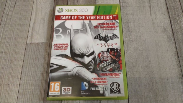 Eredeti Xbox 360 : Batman Arkham City Game Of The year Edition