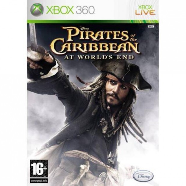 Eredeti Xbox 360 jtk Disney Pirates of the Caribbean At World's End