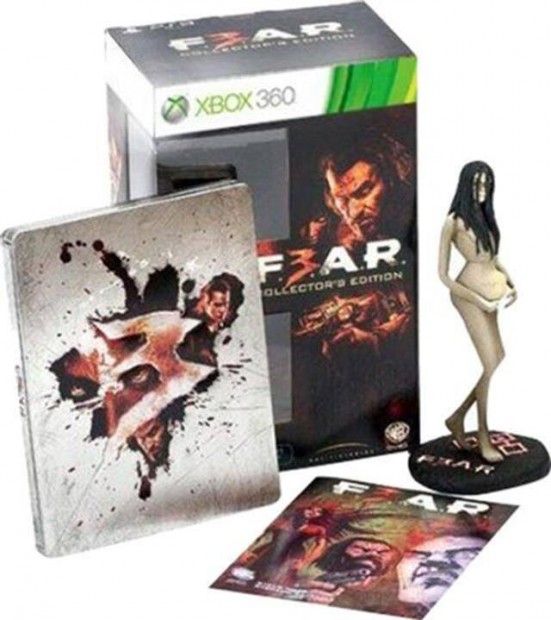 Eredeti Xbox 360 jtk Fear 3 (18) Collectors Edition with Statue and