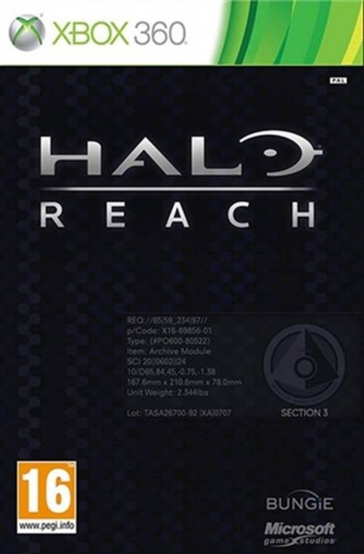 Eredeti Xbox 360 jtk Halo Reach Ltd Ed
