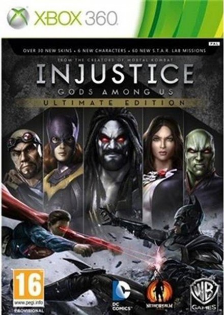 Eredeti Xbox 360 jtk Injustice Gods Among Us Ultimate Ed