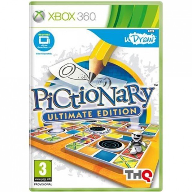 Eredeti Xbox 360 jtk Pictionary Ultimate Edition (udraw)