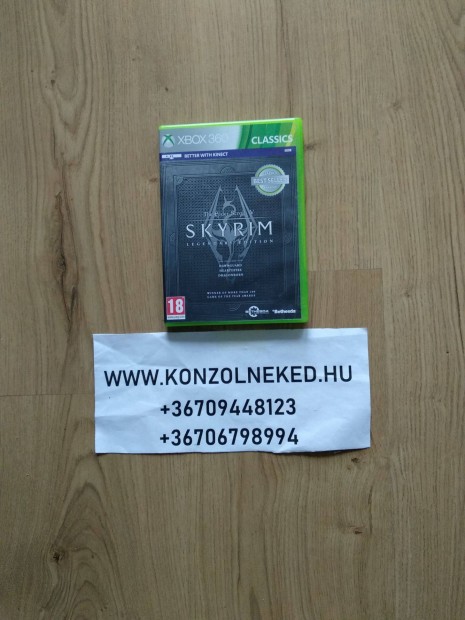 Eredeti Xbox 360 jtk The Elder Scrolls V Skyrim Legendary Edition