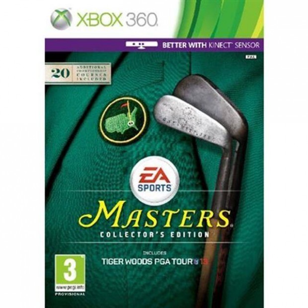 Eredeti Xbox 360 jtk Tiger Woods PGA Tour 13 Masters CE