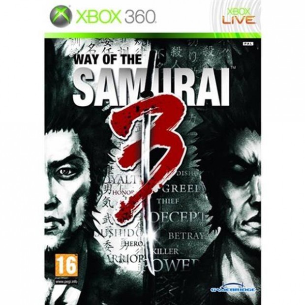 Eredeti Xbox 360 jtk Way Of The Samurai 3