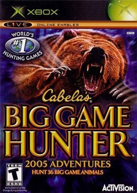 Eredeti Xbox Classic játék Cabela's Big Game Hunter 2005 Adventures
